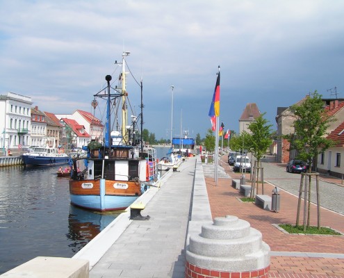 Der Hafen in Ueckermünde